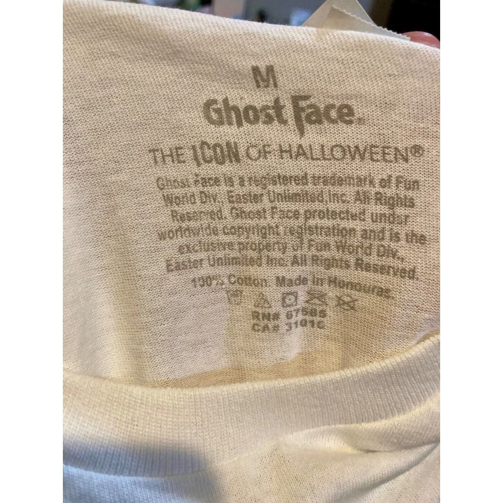 Scream Ghost Face G is for Ghostface Spirit Halloween T-shirt Sz M NWT - Picture 5 of 6